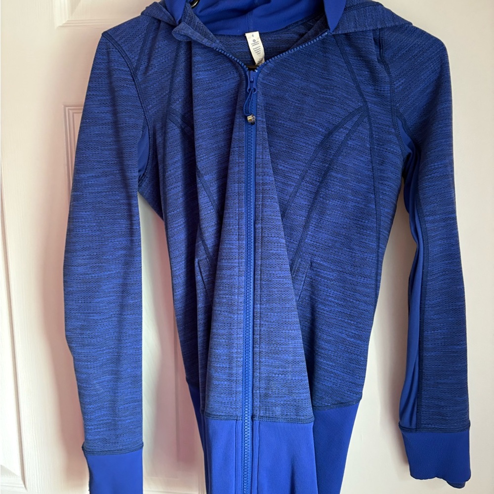 Blue Zip-Up Hoodie